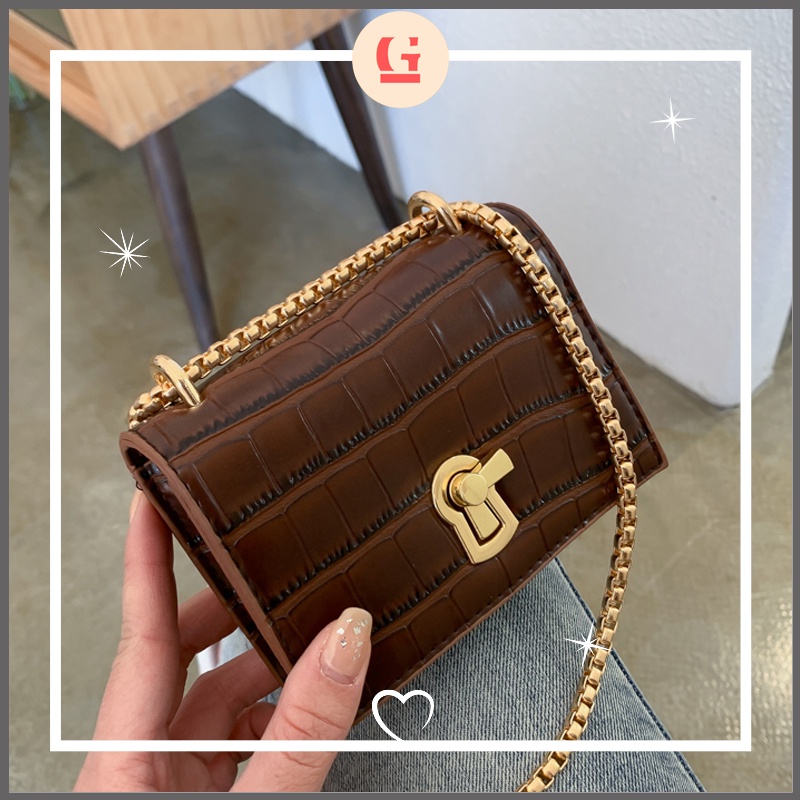 [Mã 11FASHIONSALE1 giảm 10000 đơn 50000] Túi đeo chéo mini thời trang, dễ thương, sành điệu, hàng nhập quảng châu GL56