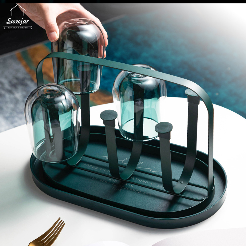 Giá đựng ly SWEEJAR làm bằng kim loại phong cách Bắc Âu thời thượng