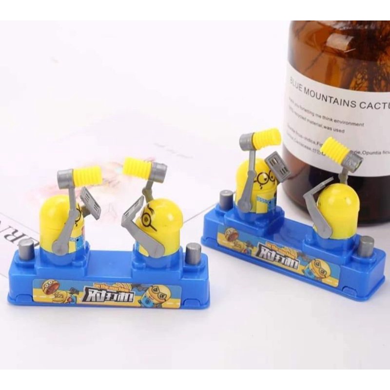 Đồ Chơi Đập Búa Gõ Đầu Minion- Game Đối Kháng Võ Sĩ Song Đấu Battle Game.