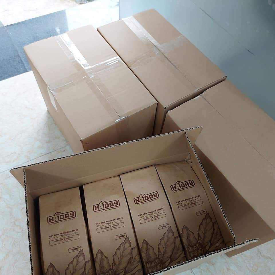 Cafe Hi Day Với Thành Phần Robusta và Arabica Rang Mộc 100% (Gói 500gram) | BigBuy360 - bigbuy360.vn