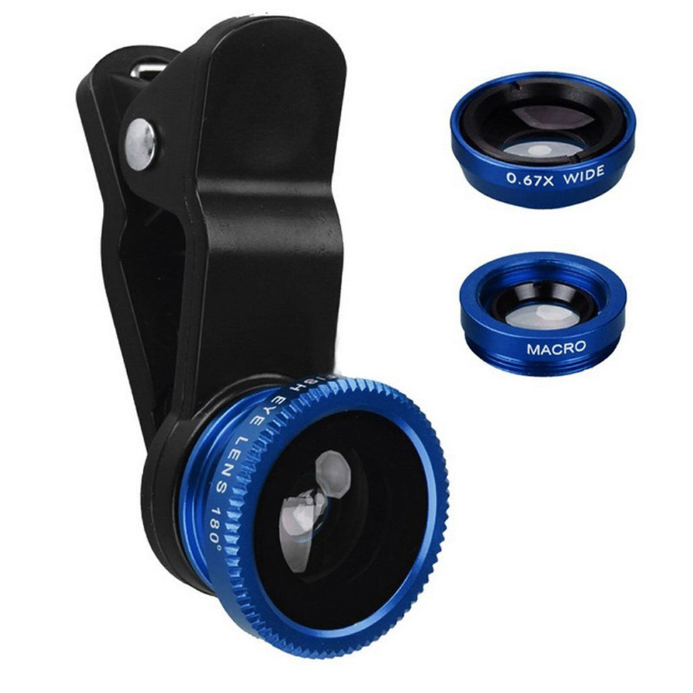Bộ 3 món ống kính gắn camera cho điện thoại dễ dùng