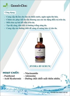 SERUM PHỤC HỒI DA B5 GOODNDOC (nhập công ty chính hãng)