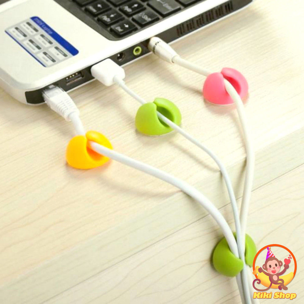 Cable Organizer Silicone USB Cable Winder Desktop Tidy Management Clips Cable Holder for Mouse Headphone Wire Organizer | BigBuy360 - bigbuy360.vn
