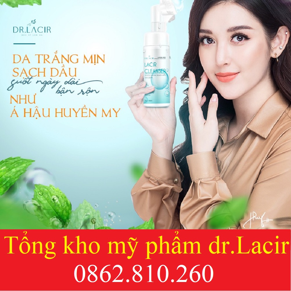 Sữa Rửa Mặt Bạc Hà kiềm dầu Lacir Cleanser của Dr.laci