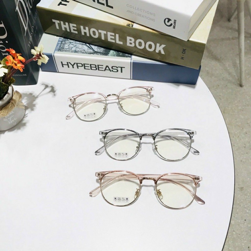 Kính Nữa Gọng Kim Loại Hàng Đẹp