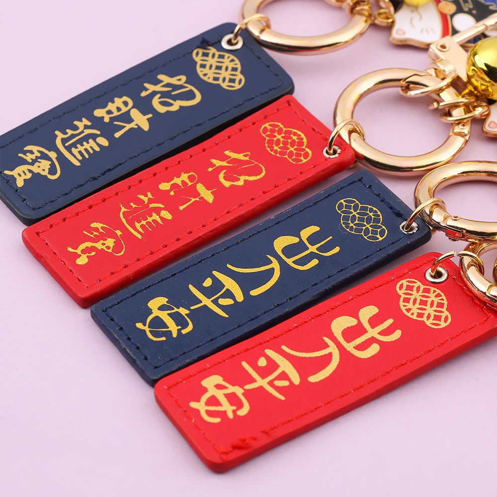 Móc khóa hình chú mèo may mắn dễ thương cho cặp đôi