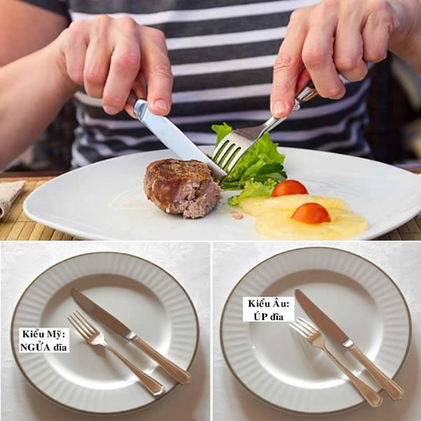 Bộ dao nĩa cắt bò bít tết - bộ dao nĩa inox cắt bò bít tết