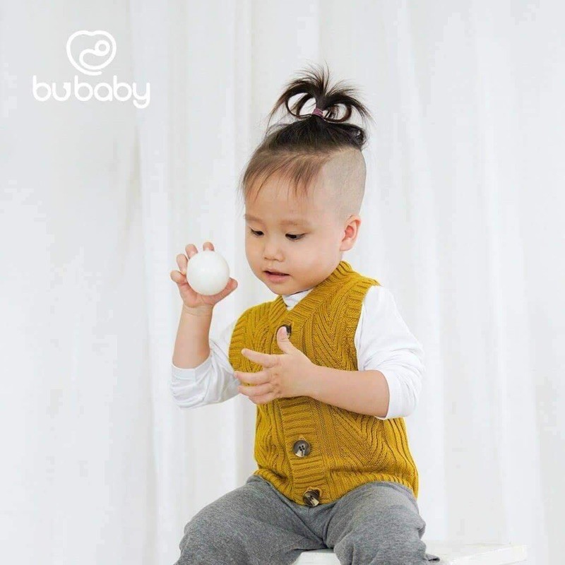 Áo gile len cao cấp Bu, Bubaby cho bé 6m - 3Y