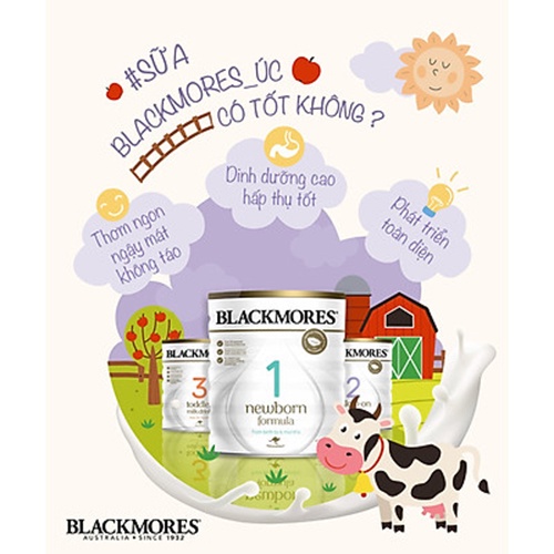 Sữa Blackmores Newborn Formula 900g Úc số 1 (trẻ từ 0 - 6 tháng tuổi )