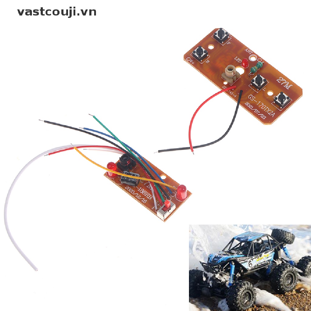 Bảng Mạch Điều Khiển VASTJI 4CH RC 27MHz Cho Xe Ô Tô