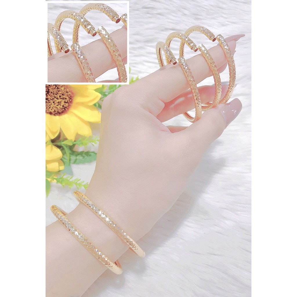 Vòng Bọng Mạ Vàng 18K Siều Bền Màu