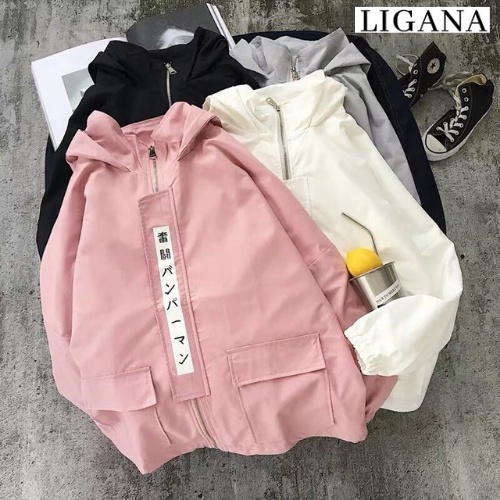 Áo khoác unisex nam nữ kaki, áo khoác dù chống nắng form rộng Chữ Nhật Bản Thời Trang LIGANA