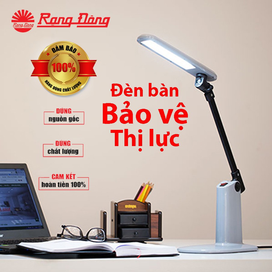 Đèn bàn (đèn học chống cận) LED Rạng Đông cao cấp 5W, góc chiếu rộng, siêu sáng RL-14.LED