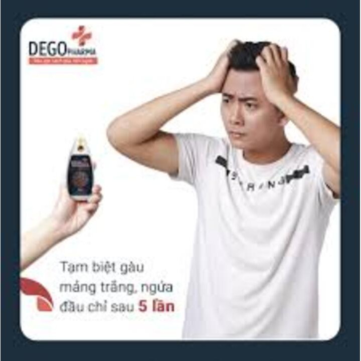 Dego Pharma - Dầu gội sạch nấm, vảy gàu mảng trắng, hết ngứa chiết xuất thiên nhiên (chai 80ml)