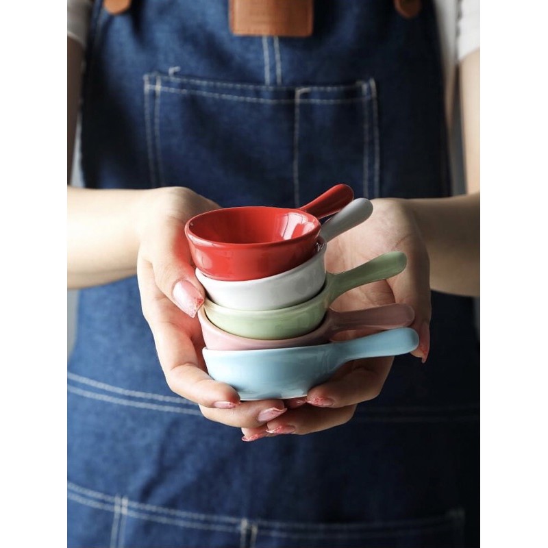 Bát đựng nước nước, bát đựng gia vị, 11*6 cm chén chấm sứ phong cách Nhật Bản; Bát ăn dặm cho bé