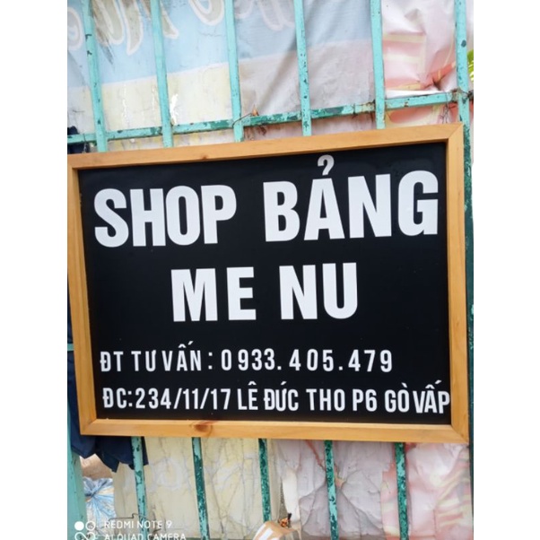 Bảng menu kích thước nhỏ 40 x 60 cm
