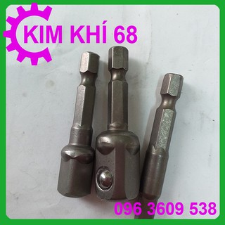 Bộ 3 đầu chuyển vặn khẩu cho khoan điện - pin chuôi lục giác