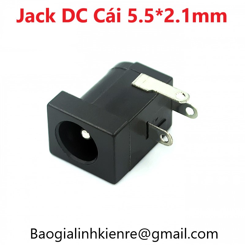 Jack Nguồn DC Đực Cái 5.5x2.1mm Chân Cắm