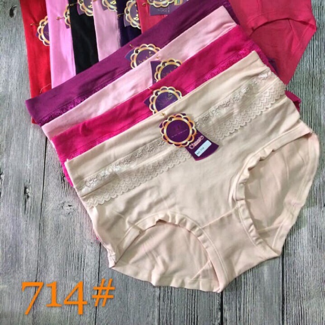 Sỉ lố 10 quần lót cotton cạp cao mã 714