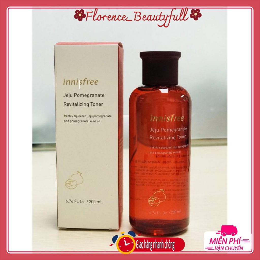 NƯỚC HOA HỒNG/ Ngăn Ngừa Lão Hóa Chiết Xuất Từ Lựu Innisfree Jeju Pomegranate Revitalizing Toner 200ml