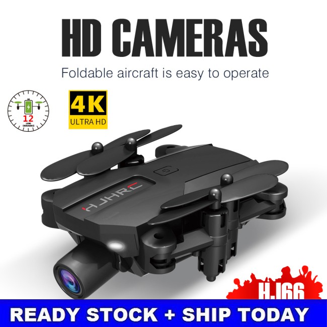 RC Bộ Flycam Điều Khiển Từ Xa Hj66 Wifi Fpv Hd 4k / 1080p / 720pc