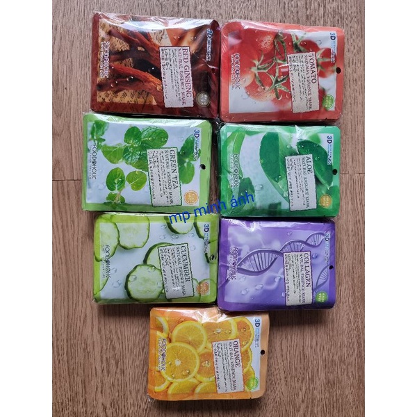 Mặt nạ dưỡng da  3d hàn quốc foodaholic  { nhiều mẫu ,giá 1 miếng }