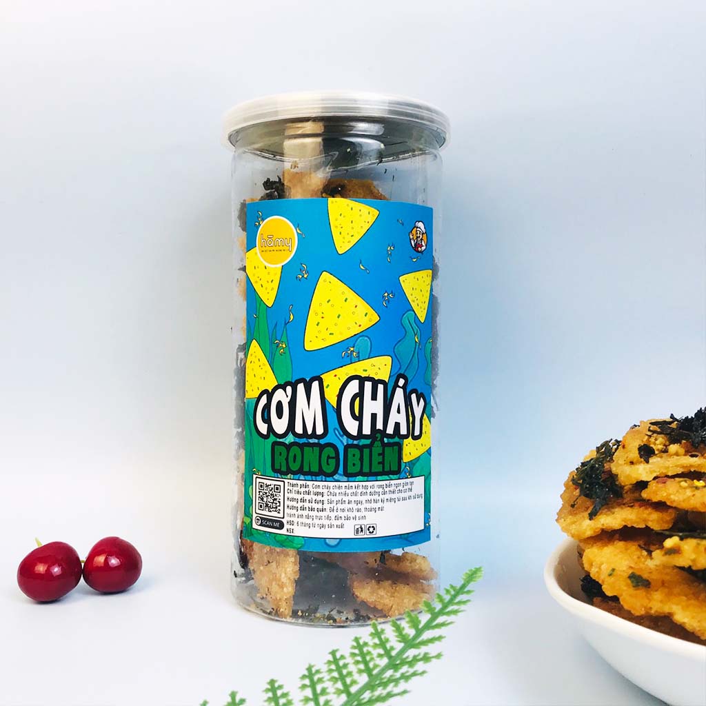 Cơm cháy lắc rong biển hũ 300g đồ ăn vặt Hà My