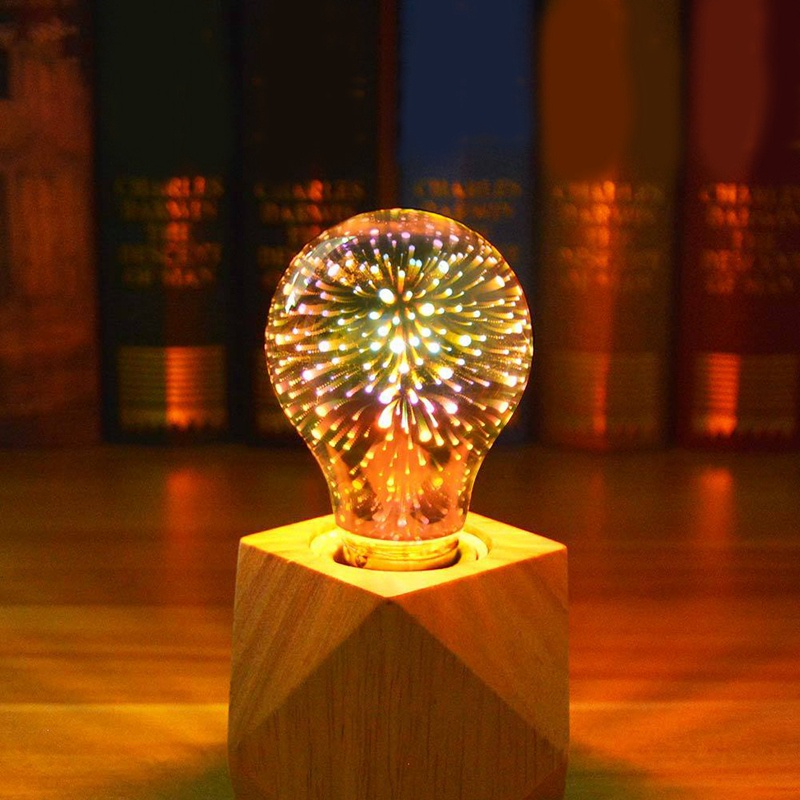 Bóng đèn LED tạo hiệu ứng hình pháo hoa 3D 85-265V E27A60