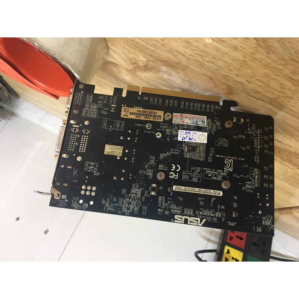 hàng chính hãng -  VGA Asus GTX750 1Gb D5 TẶNG TÍP KEO TẢN NHIỆT CHO CPU