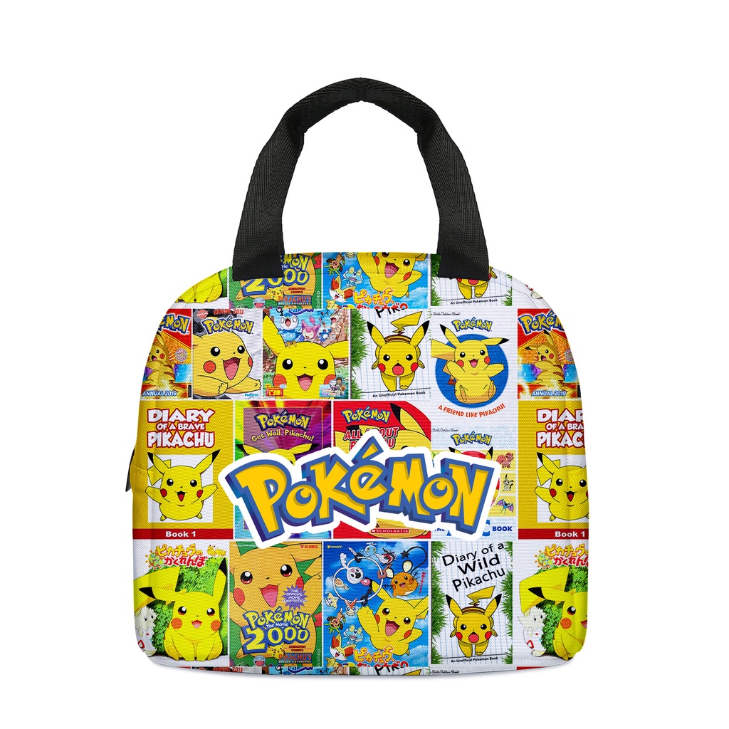 Pikachu Gói Cơm Trưa Anime Hoạt Hình Trẻ Em Hộp Cơm Trưa Cách Nhiệt Bé Trai Bé Gái Học Sinh Trường Hộp Cơm Trưa