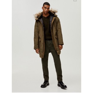 Áo khoác phao parka nam PULL&BEAR VN xuất xịn, full phụ kiện- tag-túi-chip, chuẩn hàng store - có ảnh thật