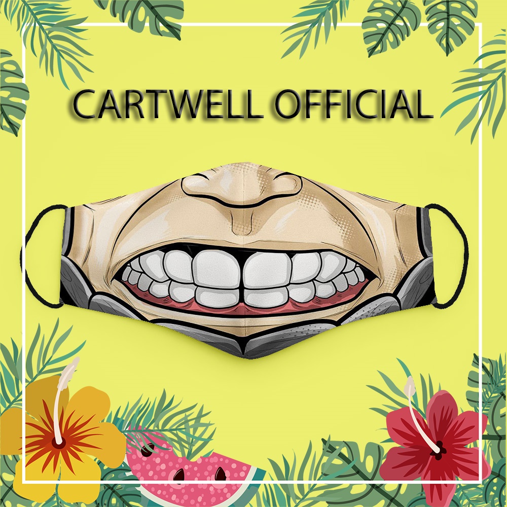 Khẩu trang vui nhộn thú cưng cho bé dễ thương trẻ em hoạt hình Hình Vẽ DRAWN CARTWELL dày 2 lớp bảo vệ toàn diện phòng d