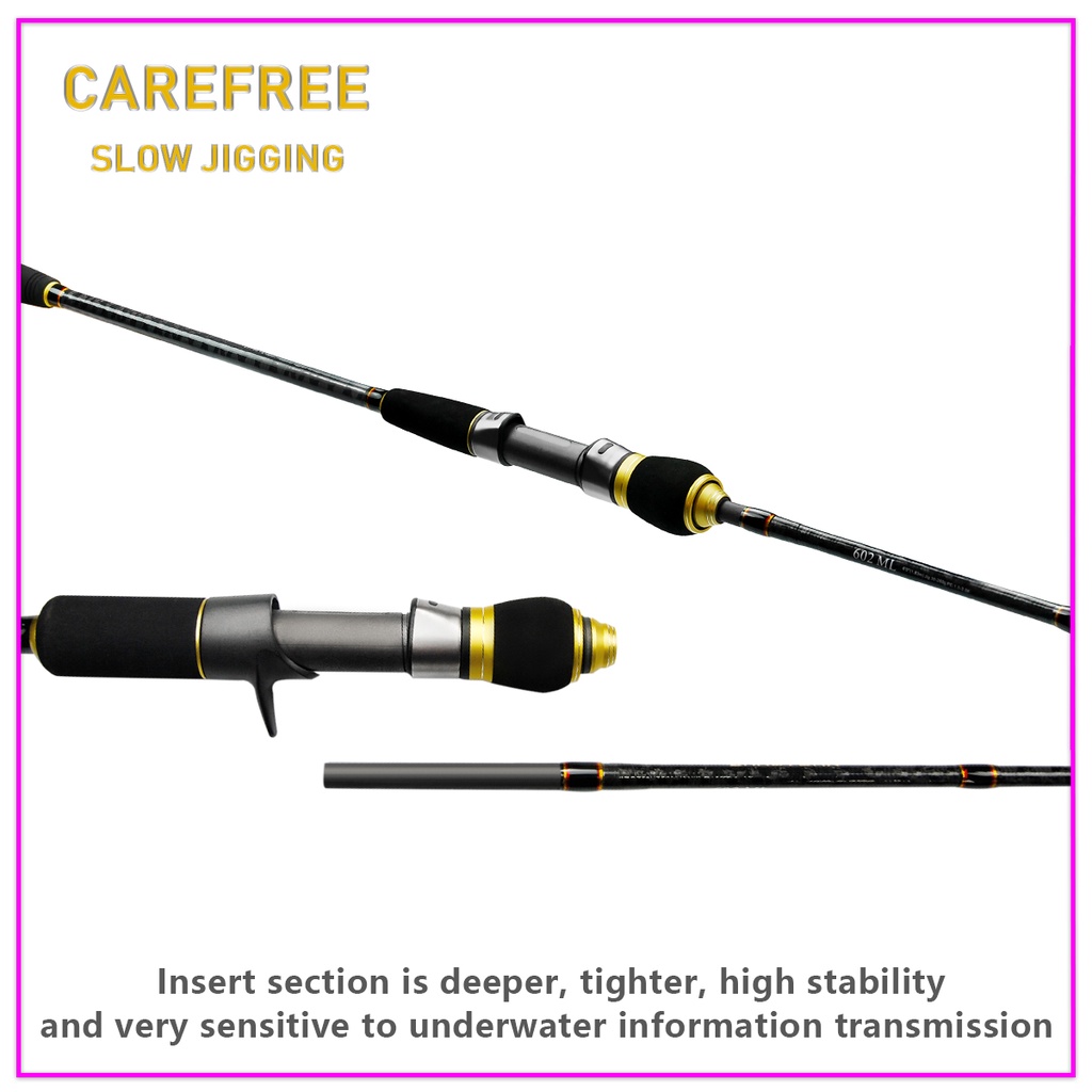 1.68M/1.83MCarbon fiber ultralight fishing Rod surf Rod Shore throw light jump fishing Rod Slow Jigging Rod Saltwater Rod Spinning/Casting Fishing Rod Deep Sea Fishing Rod