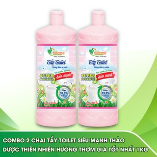 Combo 2 chai tẩy toilet siêu mạnh thảo dược thiên nhiên hương thơm giá tốt nhất 1kg