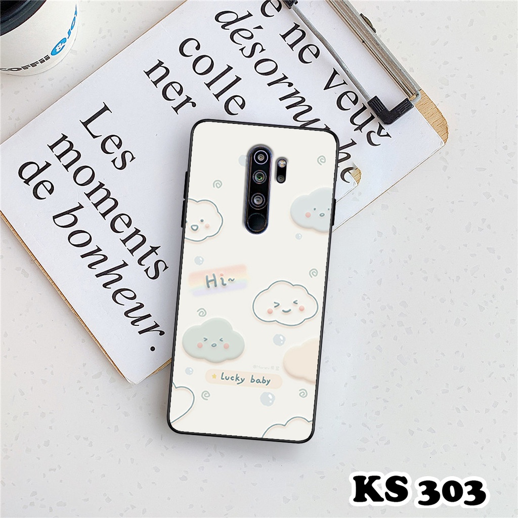 Ốp lưng Xiaomi Redmi Note 8 - Xiaomi Redmi Note 8 Pro - Ốp in hình gấu &amp; thỏ - lưng nhám viền TPU cao cấp