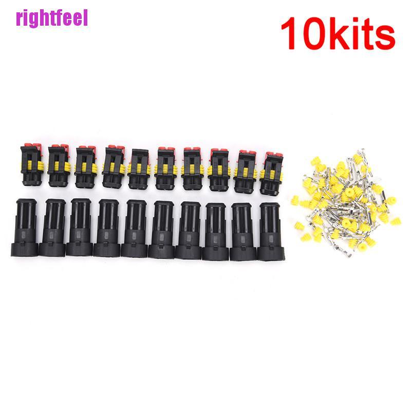 Bộ 10 Dây Nguồn 2 Pin Chống Thấm Nước Cho Xe Hơi