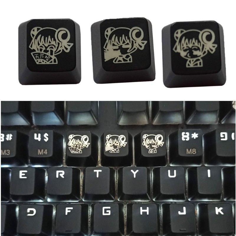 dark* 1PC DIY ABS Backlit Mechanical Keyboard Keycap R4 Height ESC Translucent key cap