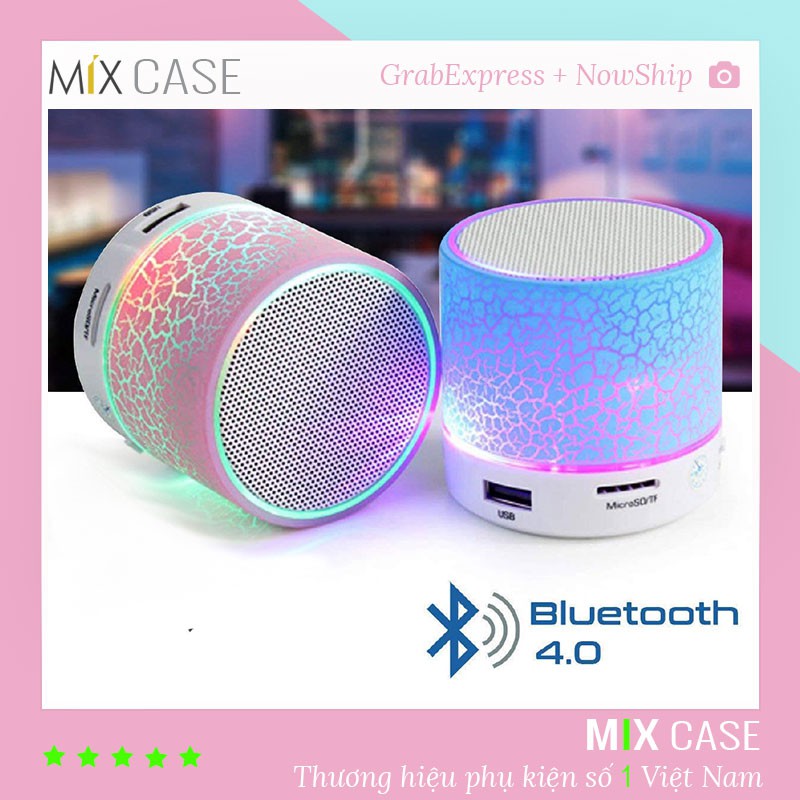 Loa Bluetooth A2 Đèn LED Đổi Màu nhấp nháy theo nhạc