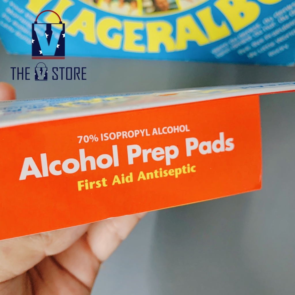 [HÀNG MỸ] BÔNG TẨM CỒN TIỆT TRÙNG PURE-AID (ALCOHOL PREP PADS)