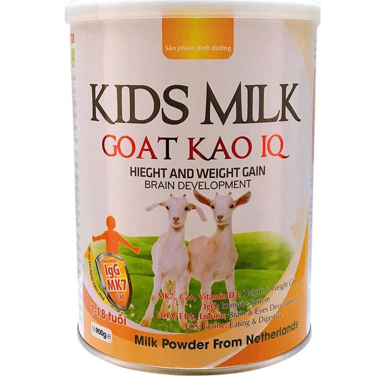 [Mã INCUBACK1416 hoàn 20K xu đơn 50K] Sữa Dê Kids Milk Goat 900g Dinh Dưỡng đủ số