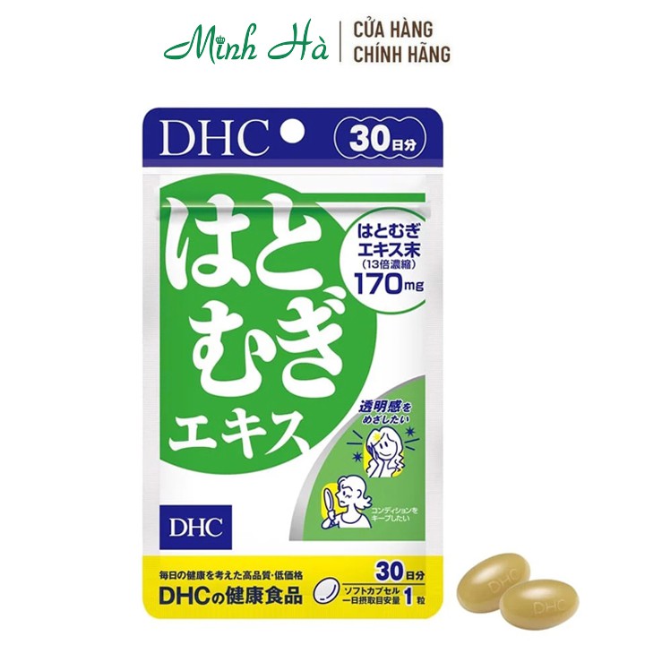 Viên uống trắng da DHC Nhật Bản Adlay Extract gói 30 viên cho 30 ngày
