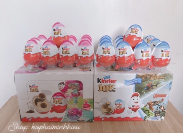 Trứng chocolate-đồ chơi Kinder Joy Ấn Độ, hộp 24 quả