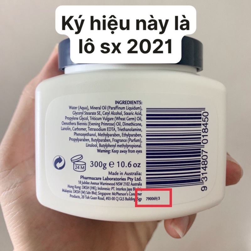 Kem dưỡng thể Vitamin E Redwin Úc 300g