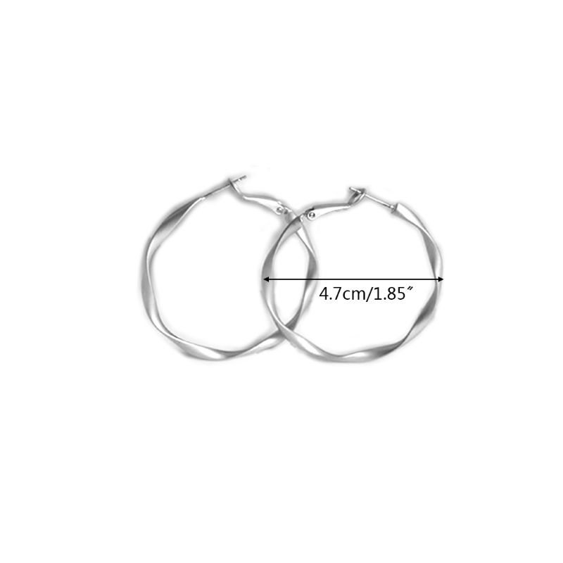 Khuyên Tai Tròn Họa Tiết Xoắn Ốc Phong Cách Phương Tây Cổ Điển Dành Cho Nữ