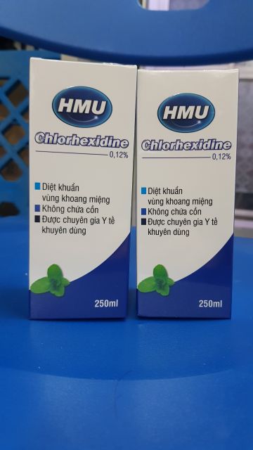 HMU- Nước súc miệng kháng sinh diệt khuẩn (vị bạc hà)