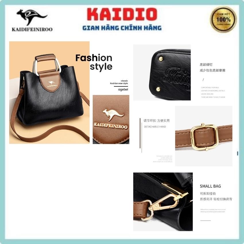 Túi xách nữ đẹp công sở cao cấp hàng hiệu to rẻ đeo chéo Hàn Quốc Kaidifeiniroo KD06 Kaidio Size 27c