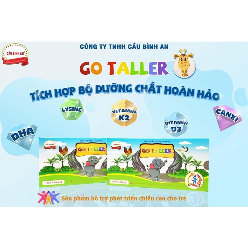 Combo sỉ 6go taller Cầu Bình An hộp 20 ống tặng kèm quà cho bé