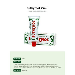 Kem đánh răng Euthymol tuýp 75 ml X 12pcs set