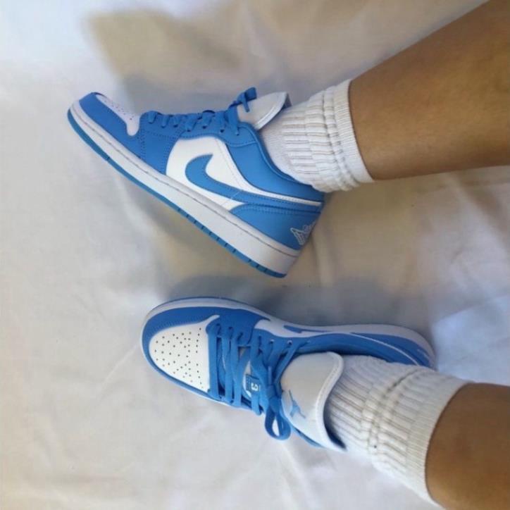 Giày Thể Thao, Giày Sneaker AIR JORDAN 1 xanh dương cổ thấp | BigBuy360 - bigbuy360.vn