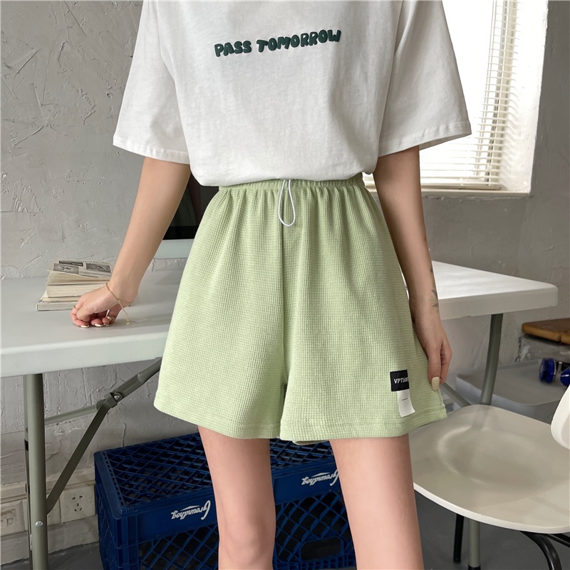 SUXI Quần short thể thao màu trơn ống rộng nhiều màu sắc thời trang mùa hè mới cho nữ